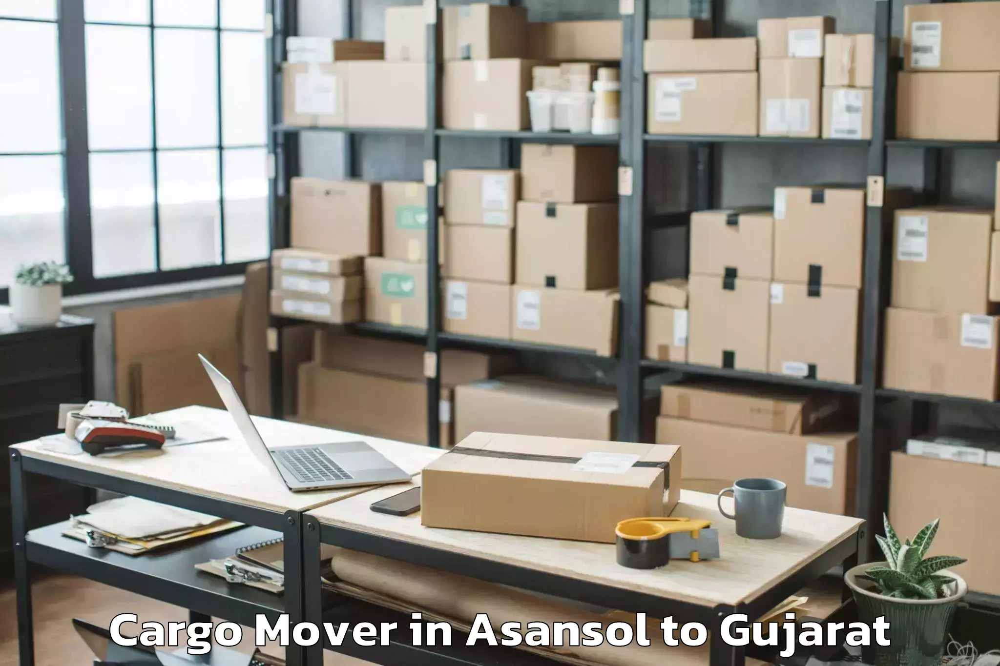 Book Asansol to Visnagar Cargo Mover